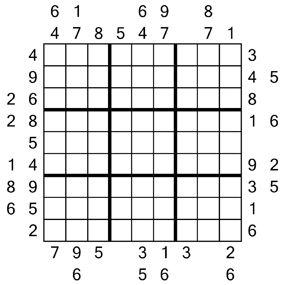 outside sudoku puzzle example