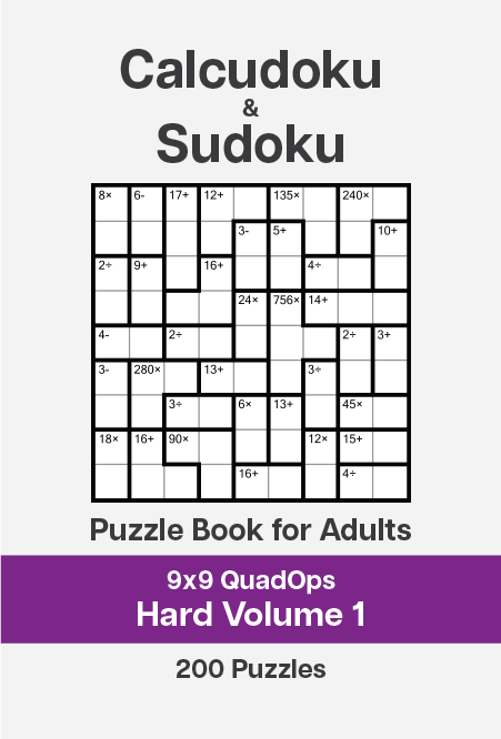 Hexadoku and Sudoku Puzzle Book for Adults Hard Volume 1