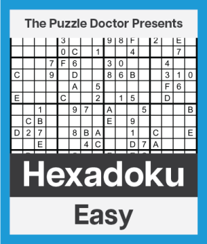 Easy Hexadoku Puzzle Books