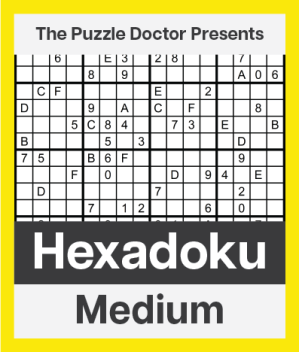 Medium Hexadoku Puzzle Books